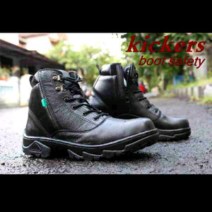Kickers Boots Safety Ujung Besi Kulit Tracking Kerja Lapangan Tokopedia