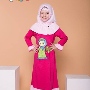 Gamis Kaos Anak Gamis Anak Baju Gamis Anak Perempuan Tokopedia