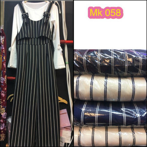 Jumpsuit Baju Setelan Wanita Stripe Tokopedia