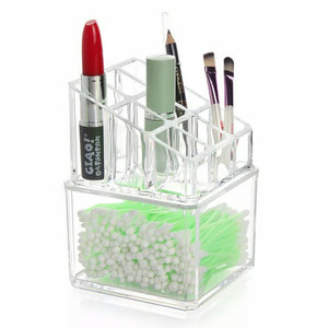 Tempat Rak Kosmetik Perhiasan Akrilik Putar Makeup Organizer Tokopedia