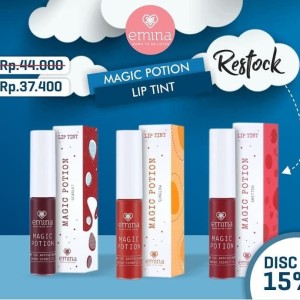 Emina Lip Tint Magic Potion Scarlet Liptint Kosmetik Lokal Murah Tokopedia