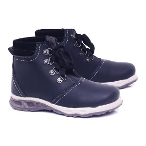 Sepatu Boots Kulit Anak Sepatu Anak Laki Laki Hitam Sepatu Anak Kecil Gf Tokopedia