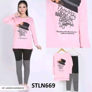 St Pp Baju Tidur Import Legging Thinking Tokopedia