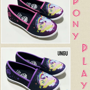 Sepatu Anak Perempuan Foxing Flat Pony Play Tokopedia