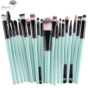 Kuas Make Up Kosmetik Profesional 15 Set Brush Kecantikan Tokopedia