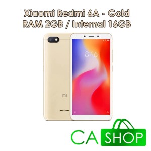 Xiaomi Redmi 6a Gold Ram 2gb Internal 16gb Garansi 1 Tahun Tokopedia