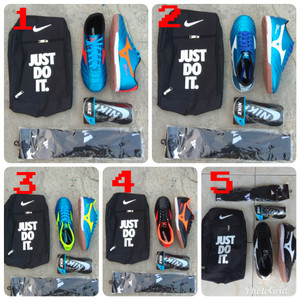 Paket Komplit Sepatu Futsal Mizuno Komponen Ori Tokopedia