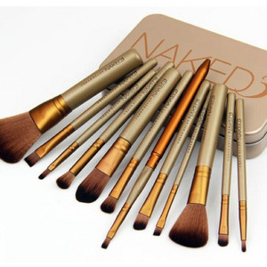 Brush Make Up Kosmetik 12 Set Bonus Sarung Leopard Tokopedia