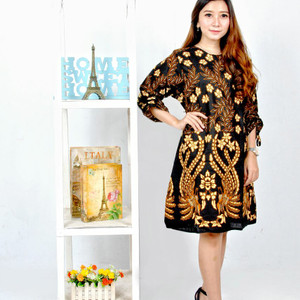 Baju Batik Dress Batik Mini Dress Wanita Tokopedia