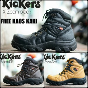 Sepatu Pria Kickers Boots Kulit Tokopedia