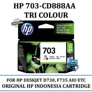 Hp 703 Tinta Tri Color Ink Cartridge Tokopedia