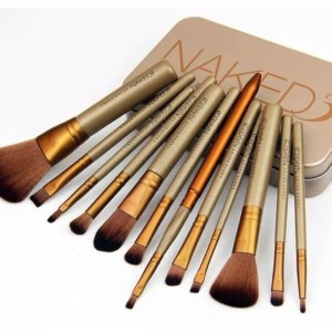 Naked 3 Makeup Brush Set 12 In 1 Kuas Kosmetik Tokopedia