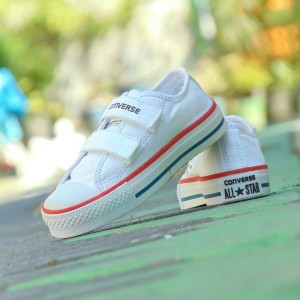 Sepatu Anak Converse Junior Grade Ori Full White Putih Casual Trendy Tokopedia