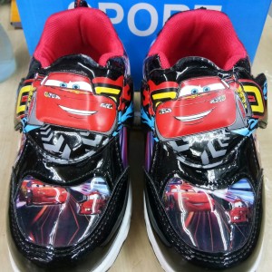 Sepatu Anak Laki Laki Cars Hitam Merah Tempel Tokopedia