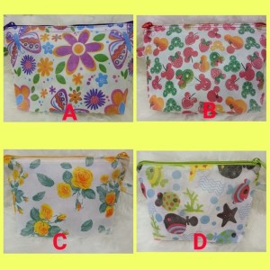 Tas Kosmetik Pouch Kain Motif Murah Tokopedia