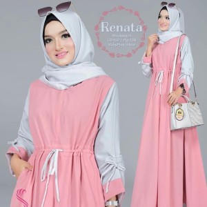 Renata Dress Baju Muslim Wanita Tokopedia