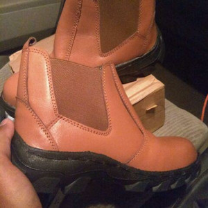 Sepatu Safety Boot Bahan Kulit Sapi Type Jeruk Av 1 Tokopedia