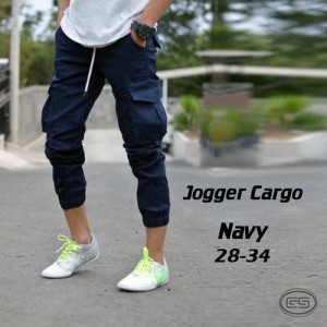 Celana Joger Cargo Navy Tokopedia