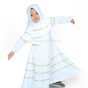 Baju Muslim Gamis Anak Putih Tokopedia