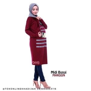 Midi Dress Hamil Unik Baby Peeking 2 Momoty Tokopedia