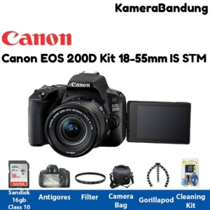 Canon Eos 200d Kit 18 55mm Is Stm Kamera Dslr Paket Spesial Canon Eos 200d Kit 18 55mm Is Stm Kamera Dslr Paket Spesial Tokopedia