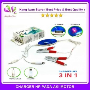 Charger Hp Arus Aki Motor Tokopedia