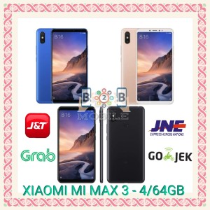 Xiaomi Mi Max 3 Ram 4gb Internal 64gb Garansi Distributor 1 Tahun Tokopedia