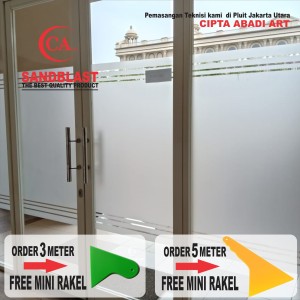 Stiker Kaca Stiker Kaca Sandblast Motif Bunga Hp Tokopedia