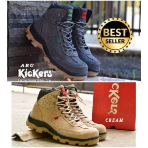 Kickers Delta Boots Safety Ujung Besi Zipper Sleting Toko Gudang Pabrik Shoes Warna Crem Tokopedia