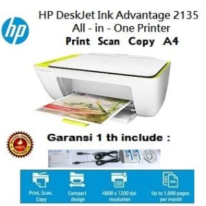 Hp Deskjet Ink Advantage 2135 Tokopedia