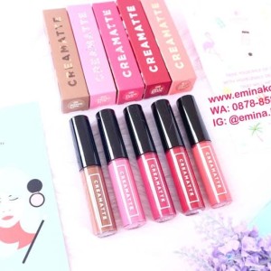 Emina Cosmetics Creamatte Lipcream Murah Kosmetik Emina Lip Cream Tokopedia