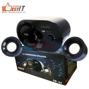 Speaker Portable Komputer Dan Laptop Subwoofer Sb04 Tokopedia
