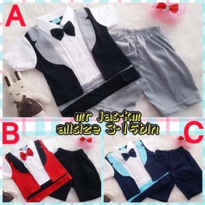 Baju Bayi Laki Laki Tuxedo Bxxberry Suit Tokopedia