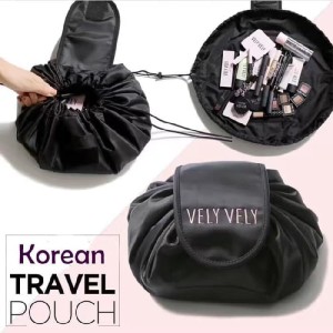 Diskon Korean Travel Pouch Tas Kosmetik Model Serut Tokopedia