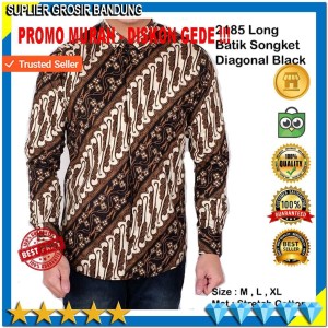 Baju Batik Pria Hem Batik Kemeja Tokopedia