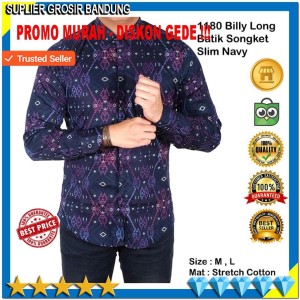 Baju Batik Pria Hem Batik Kemeja Tokopedia