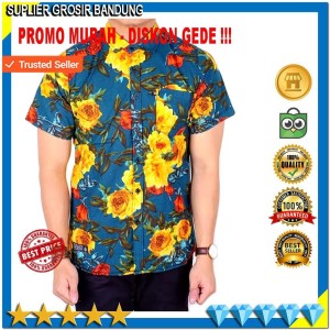 Baju Batik Pria Hem Batik Kemeja Tokopedia