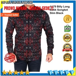 Baju Batik Lengan Panjang Kemeja Batik Seragam Tokopedia