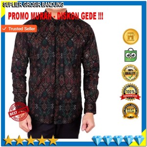 Baju Batik Lengan Panjang Kemeja Batik Seragam Tokopedia