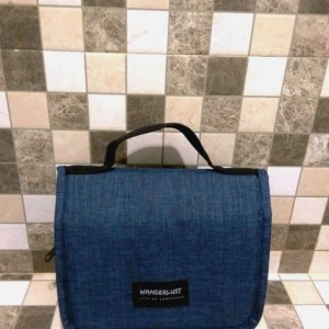 Wanderlust Toiletries Tas Mandi Tas Kosmetik Tas Makeup Travel Black Hitam Tokopedia