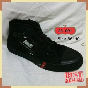 Sepatu Sekolah Nb Boots Hitam Sepatu Sekolah Sd Smp Tokopedia
