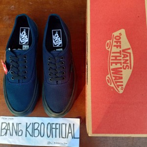 Sepatu Vans Authentic Mono Navy Tokopedia
