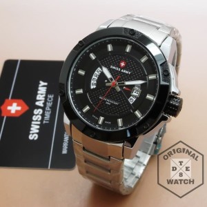 Jam Tangan Pria Swiss Army Chrono Sa6341 Rantai Stainless Steel By Hargajam Harga Jam Tokopedia