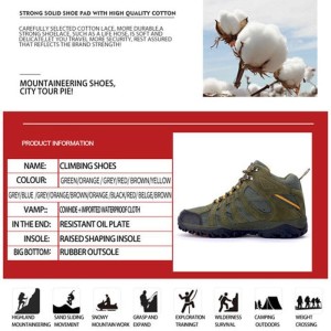 Sepatu Gunung Semi Boot Snta 432 Warna Abu Merah Sepatu Hiking Pria Tokopedia