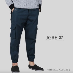 Celana Joger Cargo Navy Tokopedia