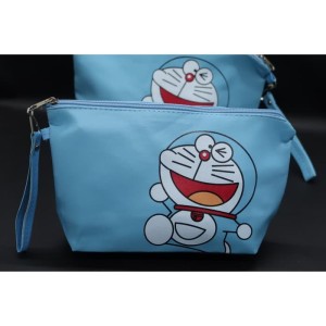 Diskon Tas Kosmetik Pouch Karakter Doraemon Sablon Tokopedia