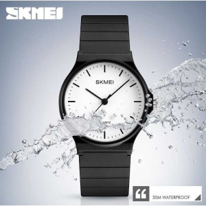 Jam Tangan Wanita Original Model Casio Skmei 9075 Warna Putih Tokopedia