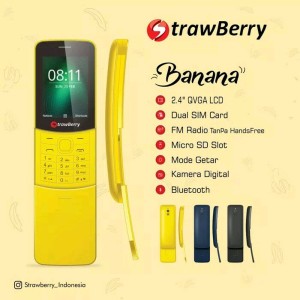 Unik Hp Model Pisang Strawberry St3 Banana Tokopedia