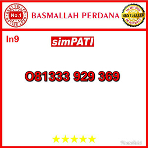 Jual Nomor cantik Simpati seri Triple 333 081333 929 369 in9