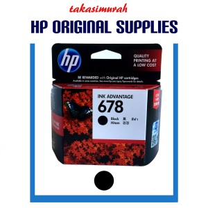 Tinta Hp 678 Hitam Original Tokopedia